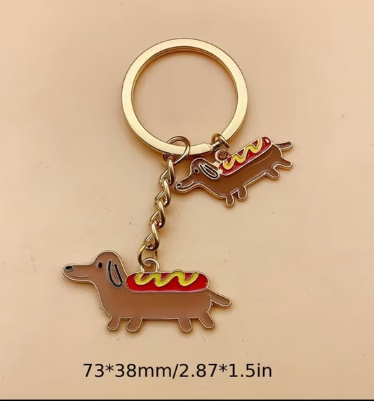 Porte-clé  Larry  le hot dog